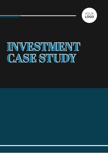 Free Investment Case Study Template to Edit Online