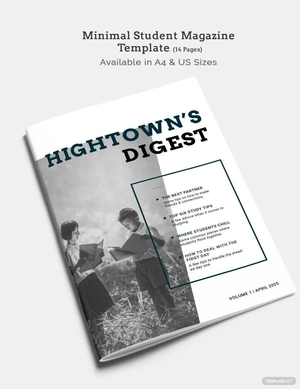 Minimal Student Magazine Template