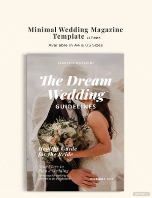 Minimal Wedding Magazine Template