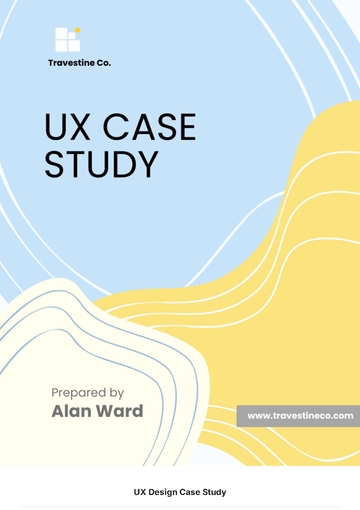 Free UX Design Case Study Template to Edit Online