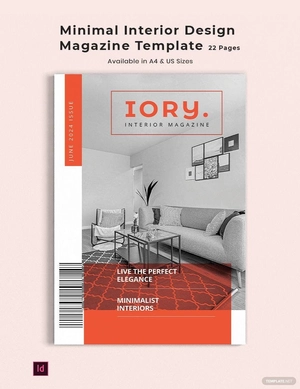 Minimal Interior Design Magazine Template