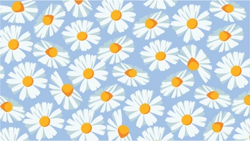 Free White Daisy Background to Edit Online