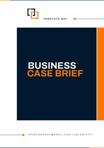 Free Business Case Brief Template to Edit Online