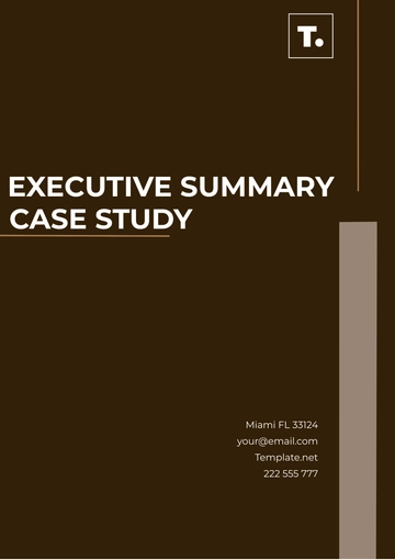 Free Executive Summary Case Study Template to Edit Online