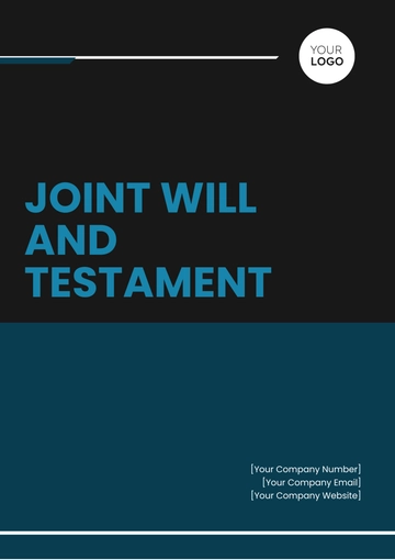 Free Joint Will And Testament Template to Edit Online
