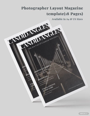 Photographer Layout Magazine Template
