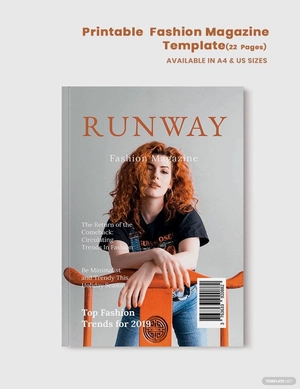 Printable Fashion Magazine Template
