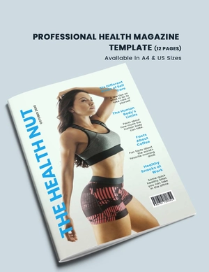 Professional Health Magazine Template