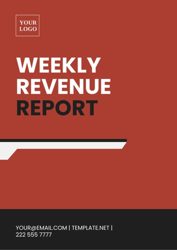 Free Weekly Revenue Report Template to Edit Online