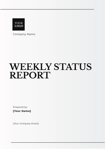 Free Weekly Status Report Template to Edit Online