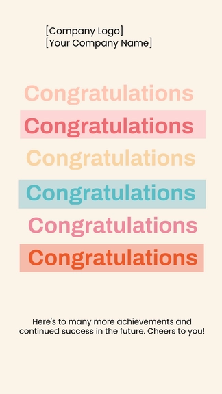 Free Congratulations Greeting Gift Card to Edit Online