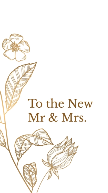 Free Wedding Congratulations Folded Card to Edit Online