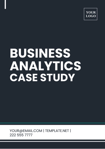 Free Business Analytics Case Study Template to Edit Online