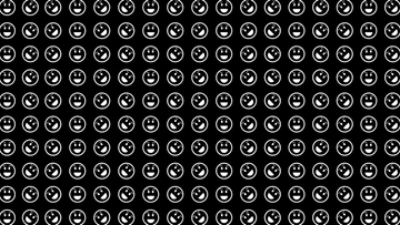 Free White Smiley Face Black Background to Edit Online