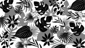 Free Black and White Leaves Background to Edit Online