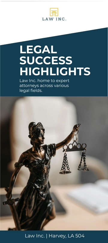 Free Law Firm Success Stories Rack Card Template to Edit Online