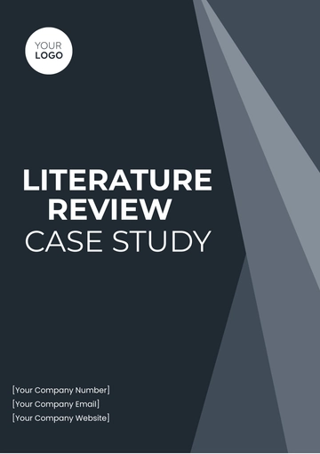 Free Literature Review Case Study Template to Edit Online