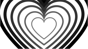 Free black heart with white background to Edit Online