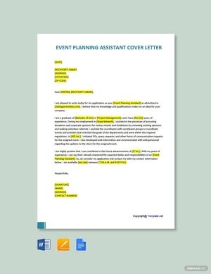 Event Planning Assistant Cover Letter
