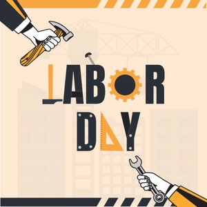 Free Labour day Art Template Clipart to Edit Online