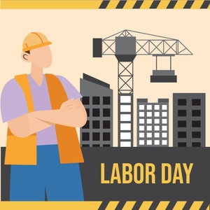Free Labour day Clipart Template to Edit Online
