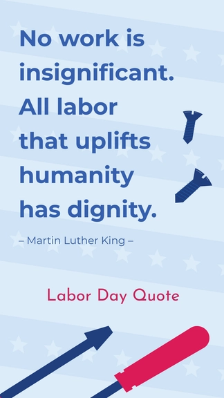 Free Respect Labour day Quotes Template to Edit Online