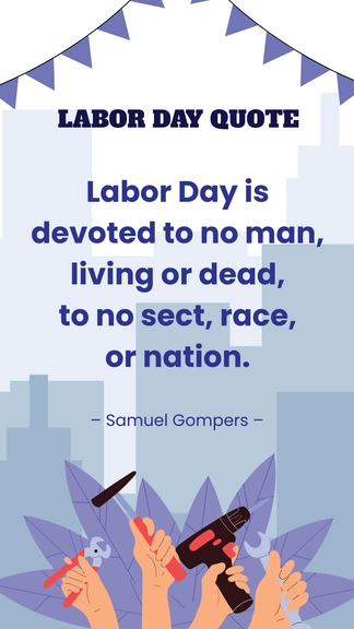 Free Labour day Quote Template to Edit Online