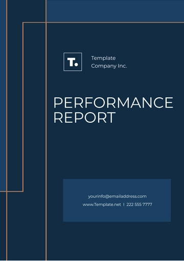 Free Sample Performance Report Template to Edit Online
