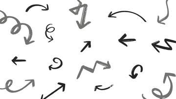 Free White Arrow Transparent Background to Edit Online