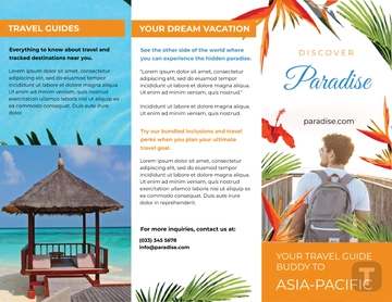 Free Travel Brochure Template to Edit Online
