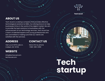 Free Tech Startup Brochure Template to Edit Online