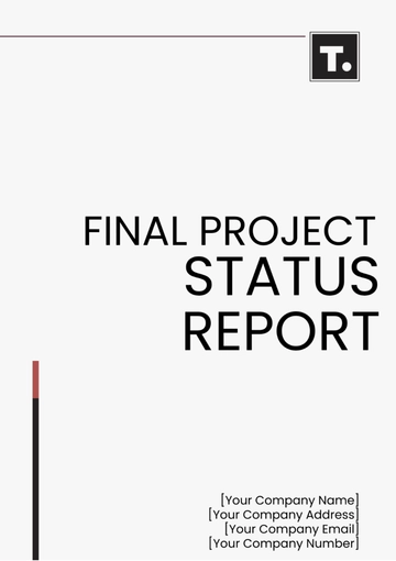 Free Final Project Status Report Template to Edit Online