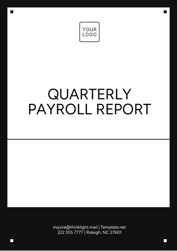 Free Quarterly Payroll Report Template to Edit Online