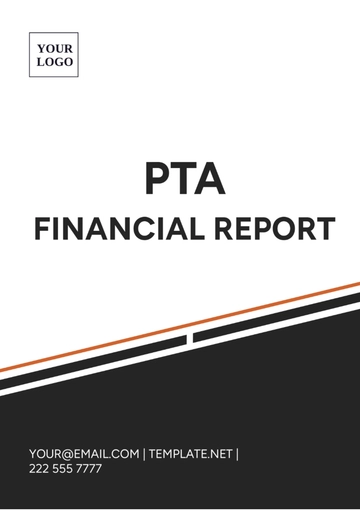 Free PTA Financial Report Template to Edit Online