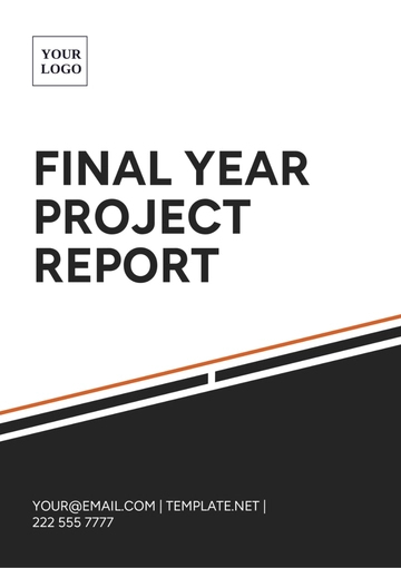 Free Final Year Project Report Template to Edit Online