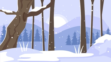 Free Winter Art Background to Edit Online