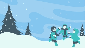 Free Winter Kids Background to Edit Online