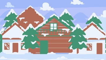 Free Winter Lodge Background to Edit Online