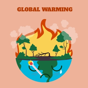 Free Global Warming Clipart Template to Edit Online