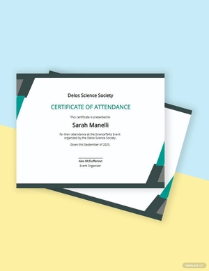 Event Attendance Certificate Template