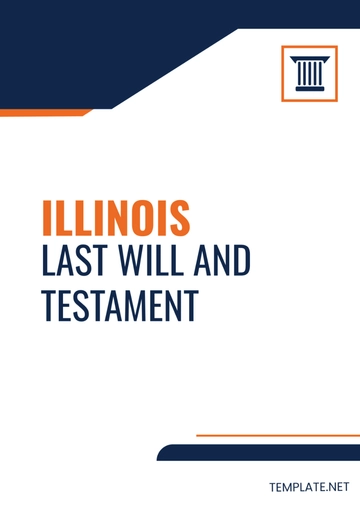 Free Illinois Last Will and Testament Template to Edit Online