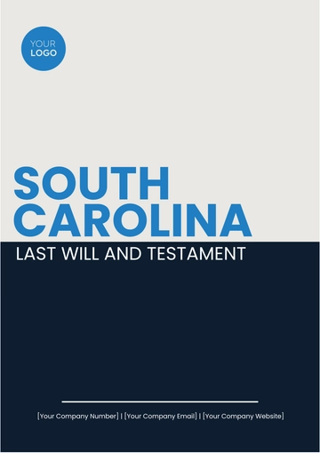 Free South Carolina Last Will and Testament Template to Edit Online