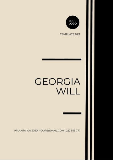 Free Georgia Will Template to Edit Online