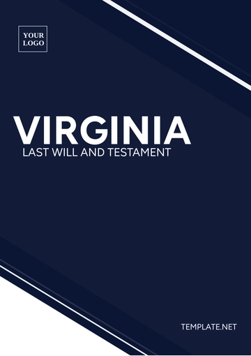 Free Virginia Last Will and Testament Template to Edit Online