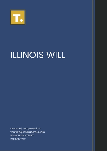 Free Illinois Will Template to Edit Online