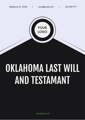 Free Oklahoma Last Will and Testament Template to Edit Online