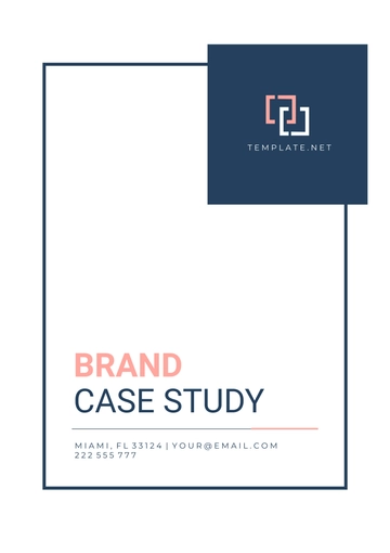 Free Brand Case Study Template to Edit Online