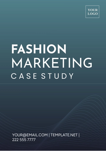 Free Fashion Marketing Case Study Template to Edit Online