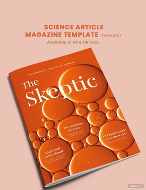 Science Article Magazine Template