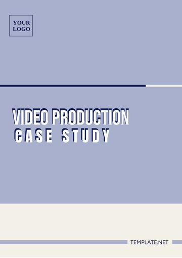 Free Video Production Case Study Template to Edit Online